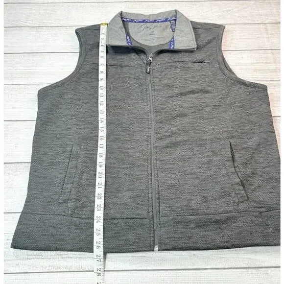 Wrangler Men’s George Strait Vest Zip-Up Western Pockets Gray Size Large - Picture 2 of 8